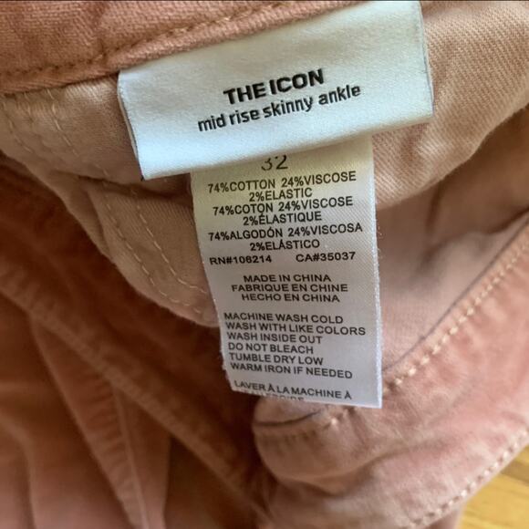 Joe's Jeans The Icon Velvet Midrise Skinny Ankle Jean in Rain - Picture 13 of 14